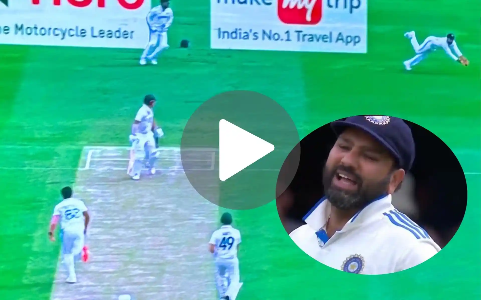 [Watch] Rohit Shama Drops Travis Head As His Slow Reflexes Frustrate India In 3rd Test